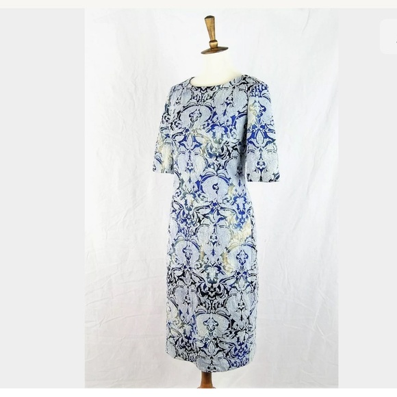 ❌SOLD❌Betsey Johnson Jacquard Midi Sheath Dress - Picture 2 of 6